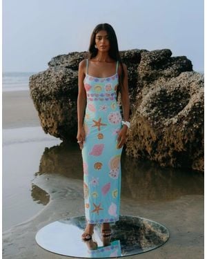 Oceanus New York Strapped Dress - Green