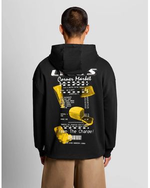 Lyle & Scott Corner Market Graphic Hoodie - Black