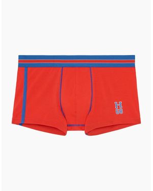 Hom Run Sports Contrast Boxer Trunk - Red