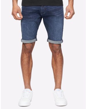 Duck and Cover Duck And Cover Duck And Cover Zeki Shorts Dark Wash - Blue