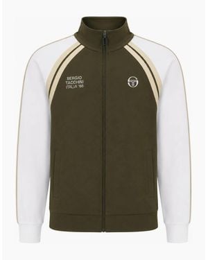 Sergio Tacchini Ghibli Davis Track Top Jacket Dark/Gardenia/Mojave Desert - Green