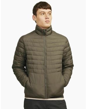 Jack & Jones Estate Signature Puffer Jacket Canteen - Green