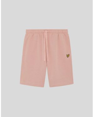 Lyle & Scott Cotton Sweat Shorts - Pink