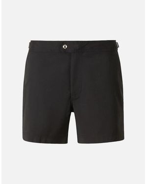 Tom Ford Compact Poplin Swim Shorts - Black