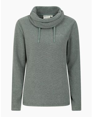 Mountain Warehouse Ladies Hebridean Cowl Neck Fleece Top - Grey