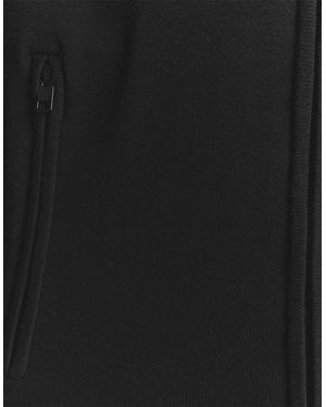 Lyle & Scott Solid Patterned Mock Neck Ribbed Cuff Zipped Pocket Track Jacket - Black