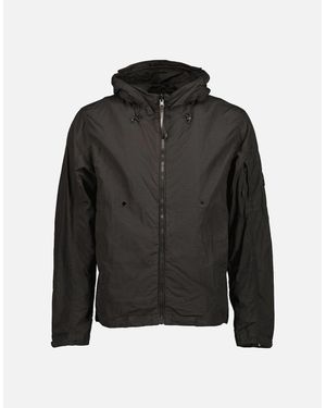 C.P. Company Flatt Nylon Reversible Hooded Lens Jacket - Black