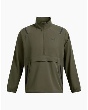 Under Armour Unstoppable Solid Patterned Anorak Jacket With Drawstring - Green