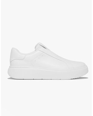 Fitflop 'Ready To Go' Leather Laceless Ladies Trainers Urban - White