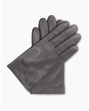 BOSS Gioli Leather Gloves - Grey