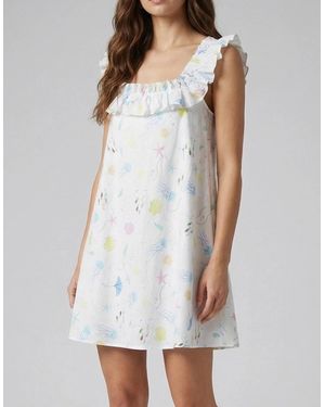 Oceanus X It's 9Pm Penelope Sealife Dress - White