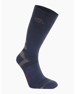 Craghoppers Adult Wool Blend Insect Repellent Advent Socks - Blue