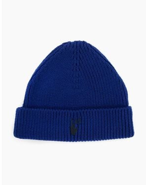 Off-White c/o Virgil Abloh Off Hand Off Wool Rib Beanie - Blue