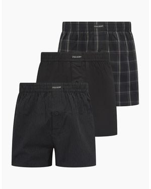 Lyle & Scott 3Pk Woven Boxer - Black