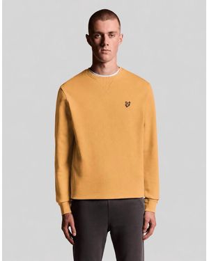 Lyle & Scott Cotton Crew Neck Sweatshirt - Natural