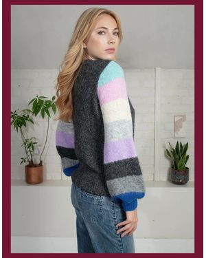 Nooki Design Morgan Supersoft Striped Cuff Jumper - Multicolour