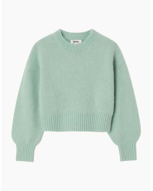 Ro&zo Cropped Jumper With Alpaca - Green