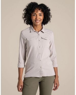 Craghoppers Nosilife Pro 3 Upf Long Sleeve Shirt - Natural