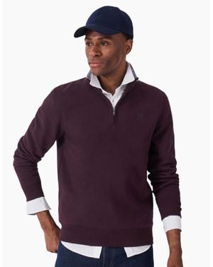 Crew Classic Half Zip Sweatshirt - Purple