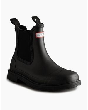 HUNTER Commando Short Wellingtons - Black