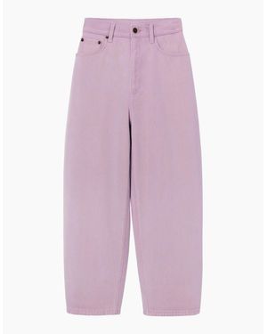 Ro&zo Barrel Leg Jeans - Purple