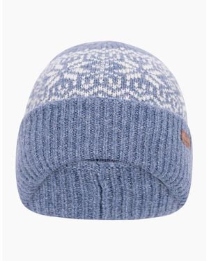 Trespass Adult Kailer Fair Isle Knitted Beanie - Blue