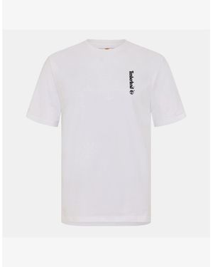 Timberland Logo Regular Fit Crew Neck T-Shirt - White