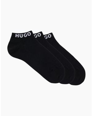 BOSS 3-Pack Classic Logo Trainer Socks - Black