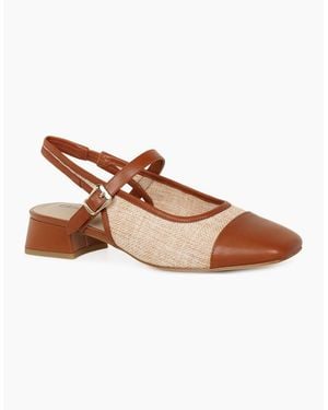 Caprice Voyage Open Court Shoes - Brown
