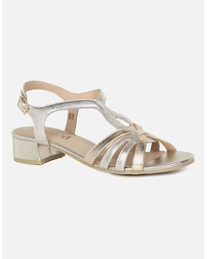 Caprice Compass Sandals - Metallic