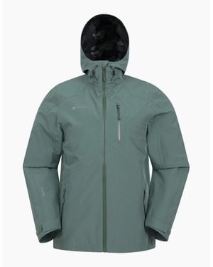 Mountain Warehouse Bachill Three Layer Waterproof Jacket - Green