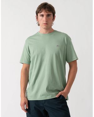 GANT Regular Fit Short Sleeve Shield Logo T-Shirt - Green