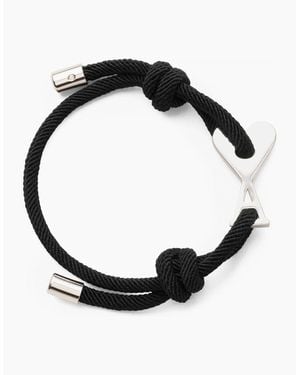 Ami Paris Adc Cord Bracelet - Black