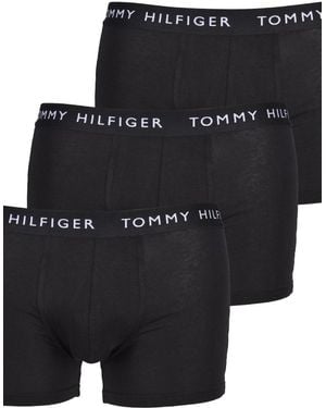 Tommy Hilfiger 3-Pack Premium Essential Logo Boxer Trunks - Black