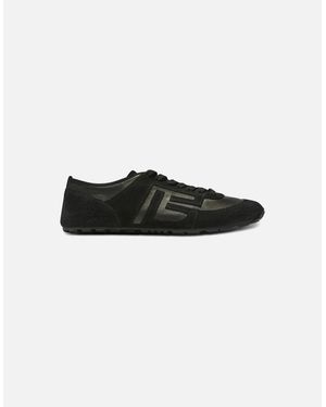 Balmain Racer 45 Suede Trainers - Black