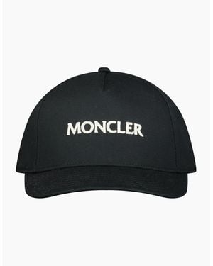 Moncler Logo Embroidered Cap - Black