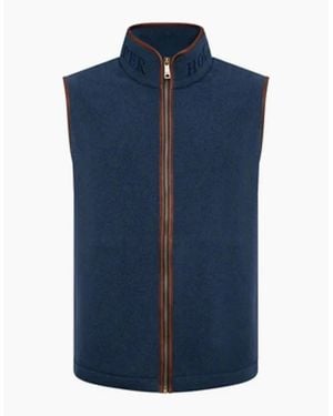 Holland Cooper Country Fleece Gilet Dusty - Blue