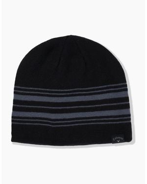 Callaway Apparel Reverse Wordmark Beanie With Logo - Black