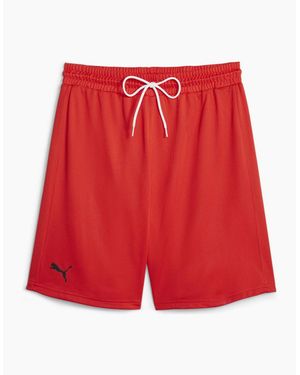 PUMA Hoops Team Practice Basketball Shorts - Red