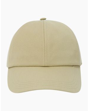 Burberry Hunter Check Lined Baseball Cap - Natural