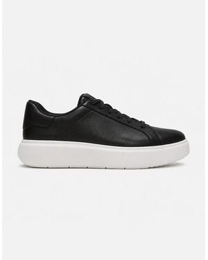 Fitflop Rtg Leather Lace Up Casual Trainers - Black