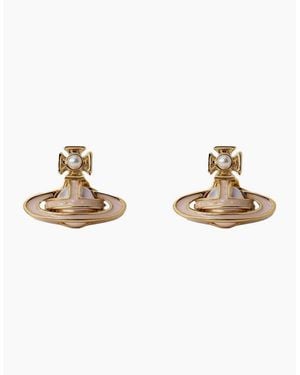 Vivienne Westwood Simonetta Bas Relief Earrings - Metallic