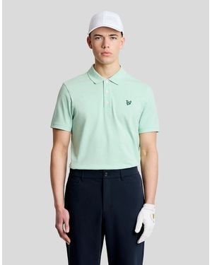 Lyle & Scott Eagle Cotton Polo Shirt - Green