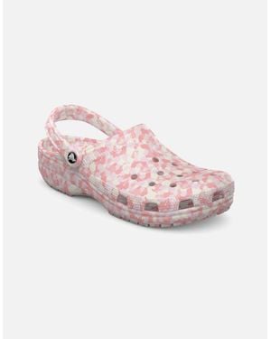 Crocs™ Classic Confetti Thermoplastic Milk/Mulit Clogs - Pink