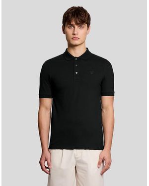 Lyle & Scott Superfine Cotton Polo Shirt - Black