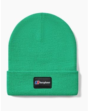 Berghaus Adults Logo Recognition Rolled Cuff Beanie Hat - Green