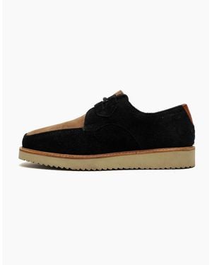Hush Puppies Orion Suede Shoes Taupe - Black