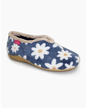 Lunar Daisy Slippers - Blue