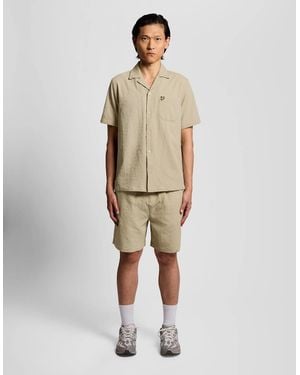 Lyle & Scott Textured Resort Shorts - Natural
