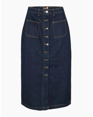 Timberland Refibra Denim Midi Mom Skirt - Blue